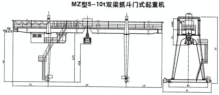 吊钩双梁桥式蜜桃视频APP成人机结构图