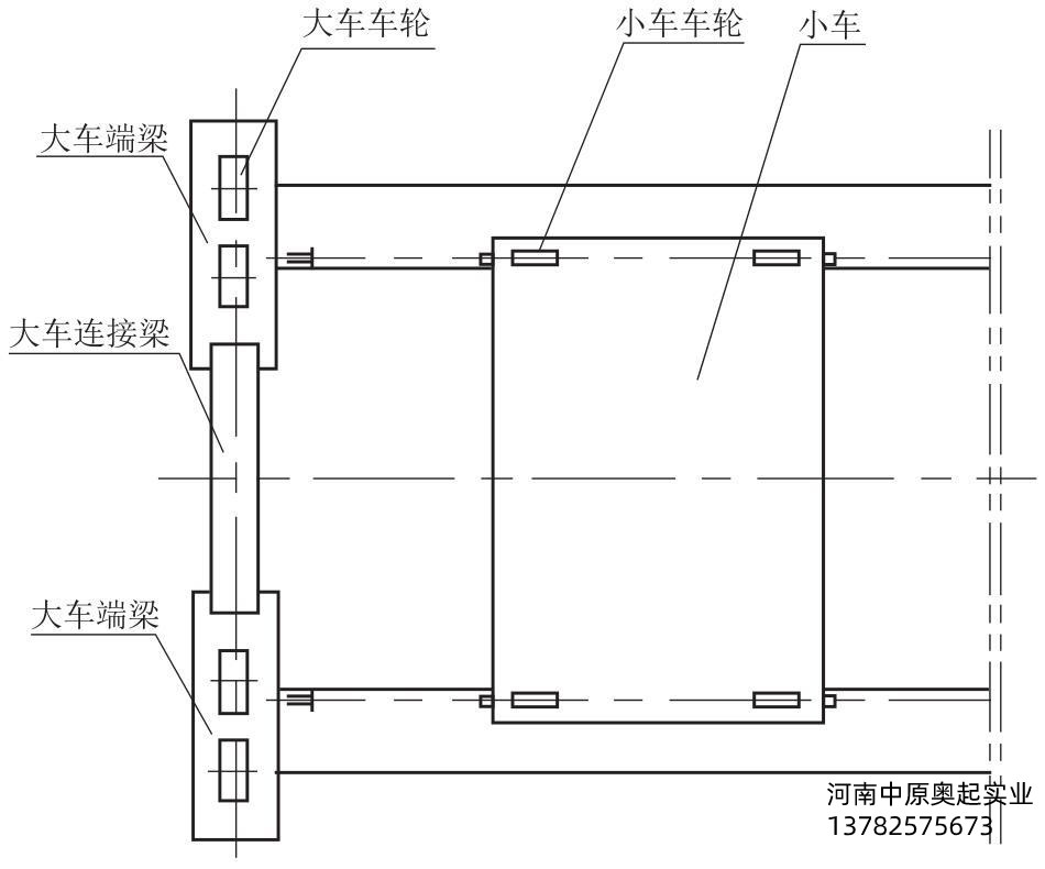 图4-46小车在极限位置时的示意图